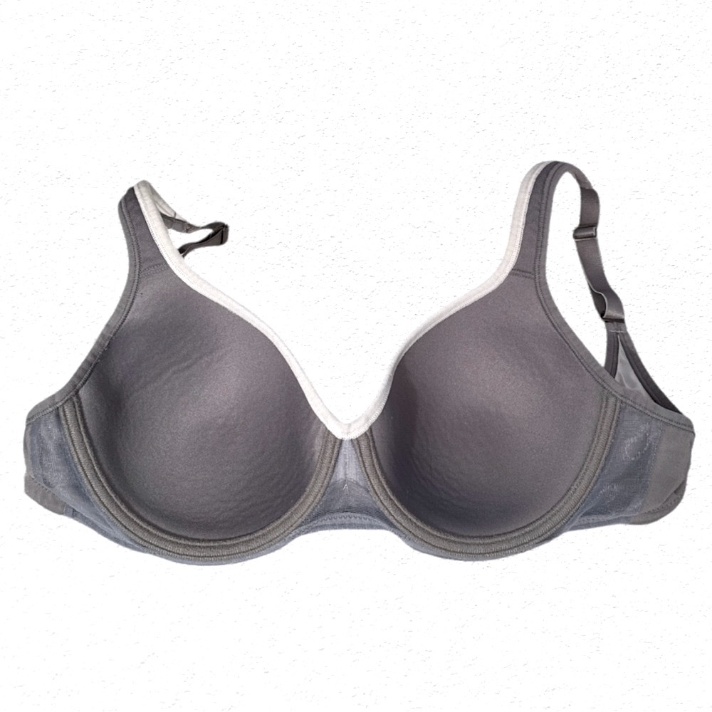 Natori Gray and White Intimates Bra with Molded Cups - Picture 7 of 10